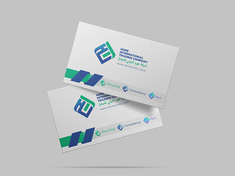 Business cards for Home International Trading Company